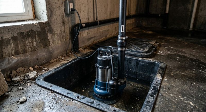 Basement Drainage Installation in Framingham, MA