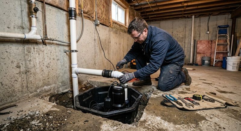 Basement Sump Pump Service in Manchester, NH