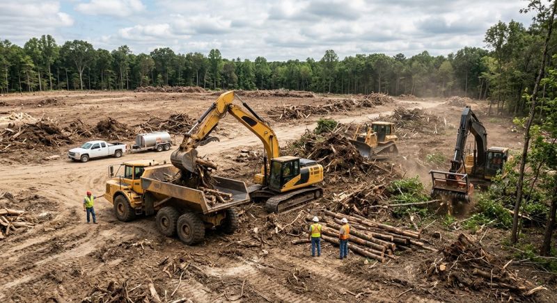 Commercial Lot Clearing in Katy, TX