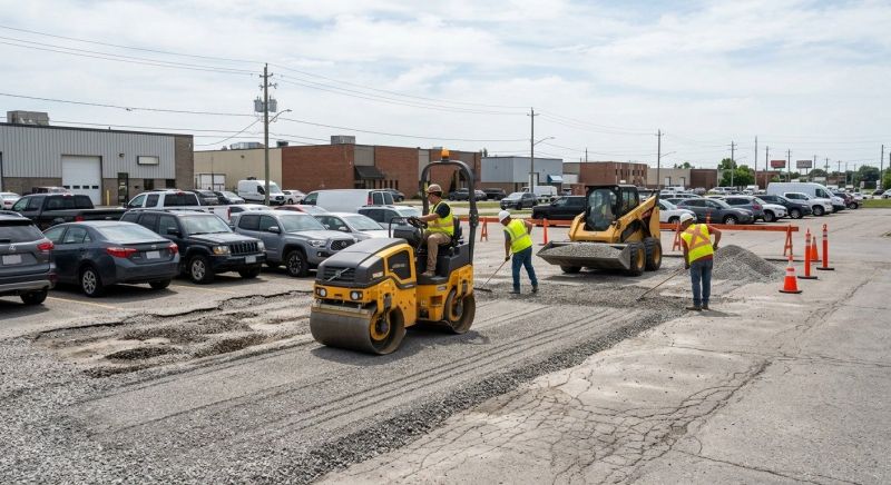 Parking Lot Leveling in Conroe, TX